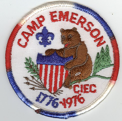 1976 Camp Emerson Patch - Red White Blue