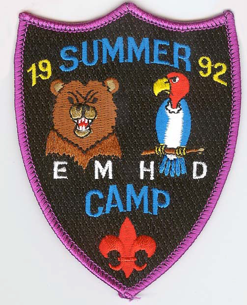 1992 Camp Emerson Purple Border Patch